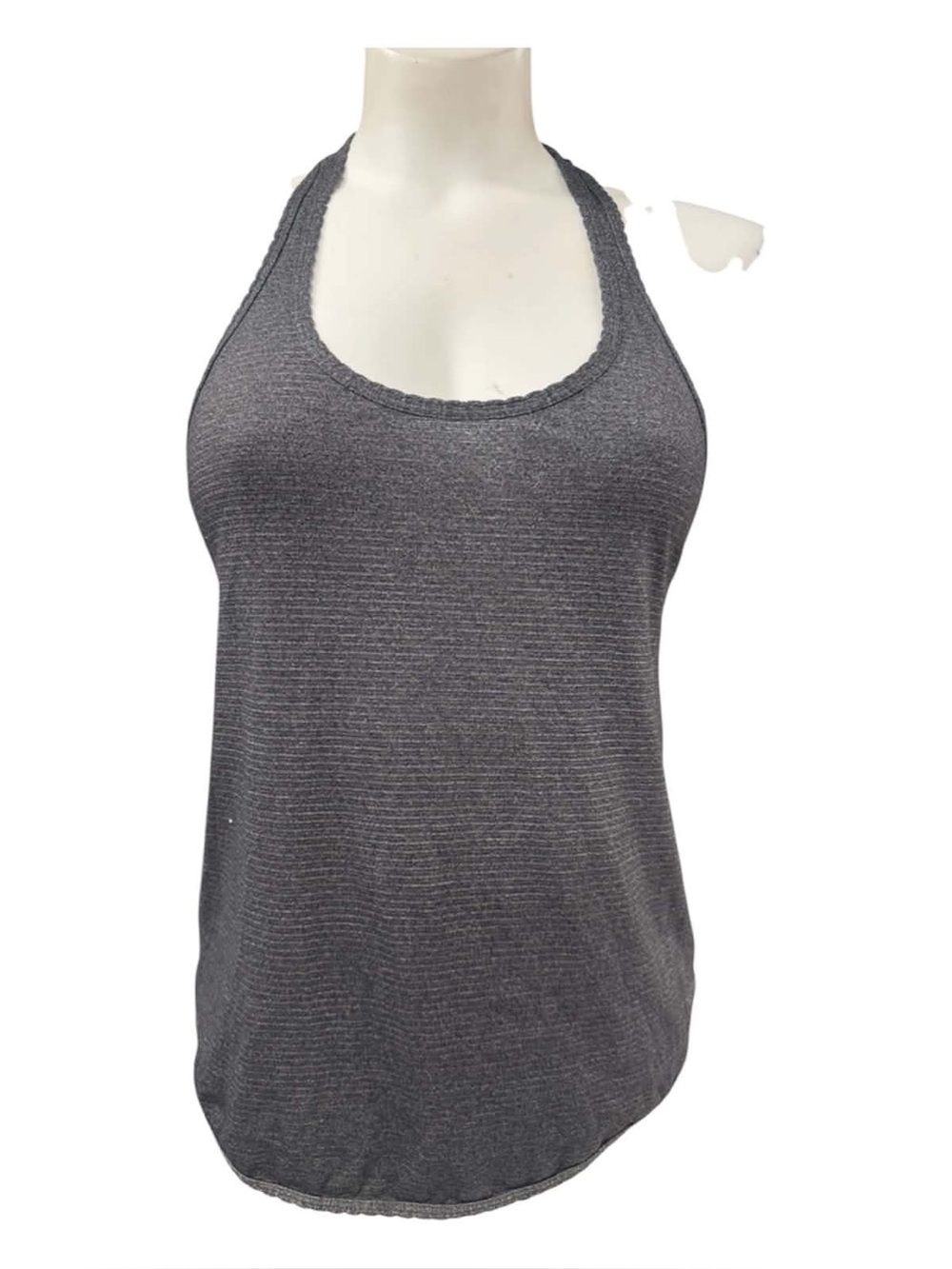 lululemon athletica Charcoal Gray Ribbed Racerback Tank Size S